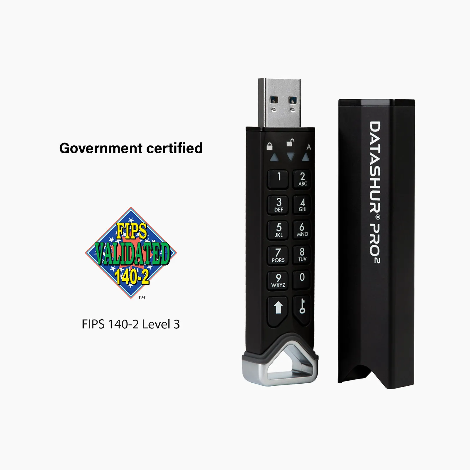 iStorage datAshur PRO2 lecteur USB flash 4 Go USB Type-A 3.2 Gen 1 (3.1 Gen 1) Noir - Clé USB - visuel 5