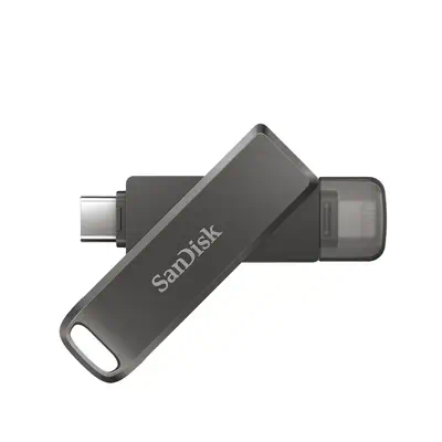 SanDisk iXpand lecteur USB flash 128 Go USB Type-C / Lightning 3.2 Gen 1 (3.1 Gen 1) Noir - Sandisk - Adaptateur stockage - visuel 2