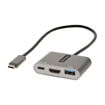 Vente Station d'accueil pour portable StarTech.com Adaptateur multiport USB C, USB-C vers vidéo HDMI 4K, 100W PD Pass-Through, Hub USB 3.0 5Gbps (1xType-C/1xA), Mini Dock USB-C, Dock de voyage USB-C, Station d'accueil portable pour Ordinateur Portable