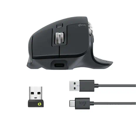 Logitech MX Master 3S Logitech - visuel 1 - hello RSE - RECHARGE RAPIDE, CONNEXION INSTANTANÉE