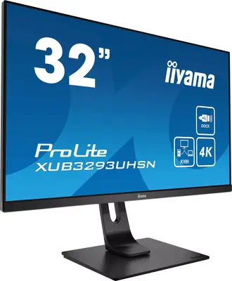 iiyama ProLite XUB3293UHSN-B1 écran plat de PC 80 cm (31.5") 3840 x 2160 pixels 4K Ultra HD LED Gris - Ecran Ordinateur - visuel 2