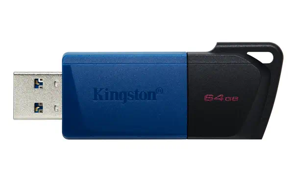 64GB USB3.2 Gen 1 DataTraveler Exodia M (Noir Kingston - visuel 1 - hello RSE - La commodité au bout des doigts