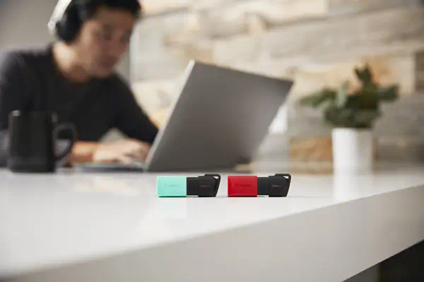 256GB USB3.2 Gen1 DataTraveler Exodia M (Noir + Turquoise) - Kingston - Disque dur Externe - visuel 9