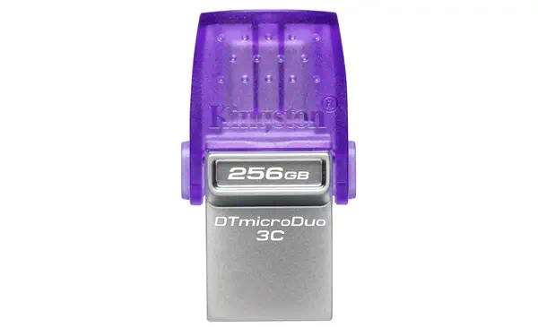 256 Go DataTraveler microDuo 3C 200 Mo/s dual USB-A + USB-C - Kingston - Adaptateur stockage - visuel 3