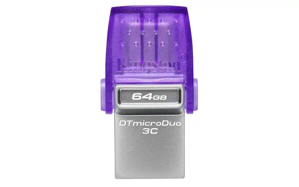 64 Go DataTraveler microDuo 3C 200 Mo/s dual USB-A + USB-C - Kingston - Adaptateur stockage - visuel 3