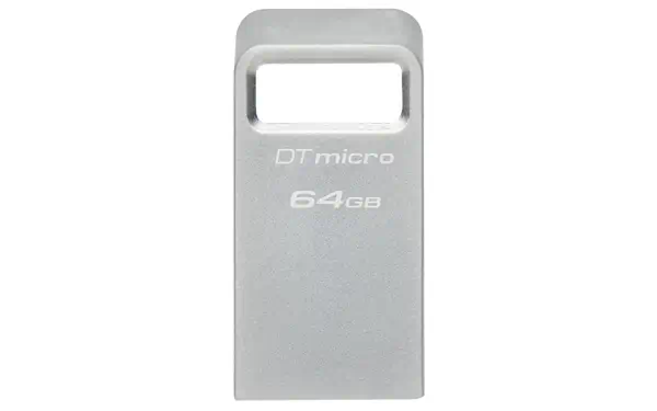 64 Go DataTraveler Micro 200 Mo/s Metal USB 3.2 Gen 1 - Kingston - Adaptateur stockage - visuel 1