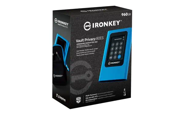 960Go IronKey Vault Privacy 80 XTS-AES 256-bit SSD Kingston - visuel 1 - hello RSE - Règles de mot de passe configurables