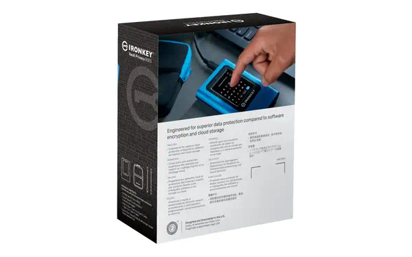 960Go IronKey Vault Privacy 80 XTS-AES 256-bit SSD Kingston - visuel 1 - hello RSE - Options de sécurité étendues