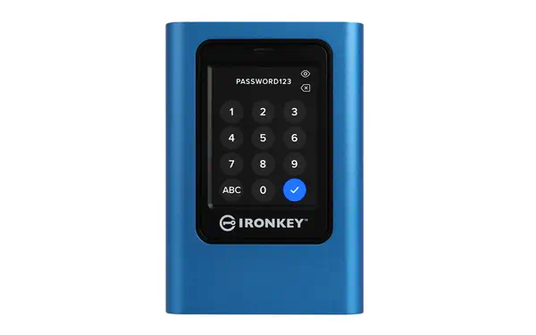 960Go IronKey Vault Privacy 80 XTS-AES 256-bit SSD externe chiffré - Kingston - Disque dur SSD - visuel 1