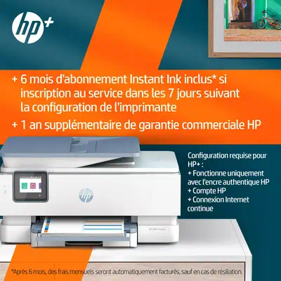 HP ENVY Inspire 7921e All-in-One Color Inkjet 15/10ppm HP - visuel 1 - hello RSE - Vous gardez les mains libres. Alimentation automatique.