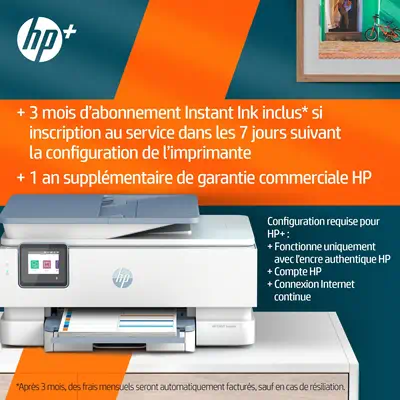 Envy Inspire 7921e Sans fil All-in-One Couleur Imprimante, HP - visuel 1 - hello RSE - Vous gardez les mains libres. Alimentation automatique