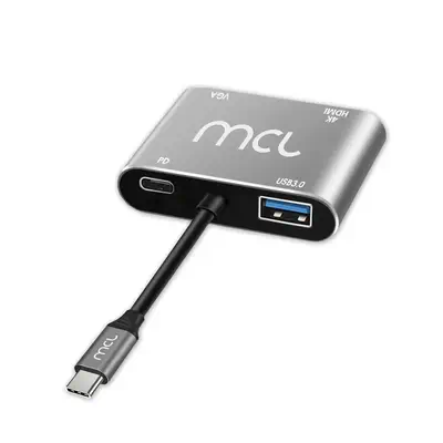MCL MD1B99AU3CHVUDP station d'accueil USB 3.2 Gen 1 (3.1 Gen 1) Type-C Argent - Station d'accueil pour portable - visuel 2