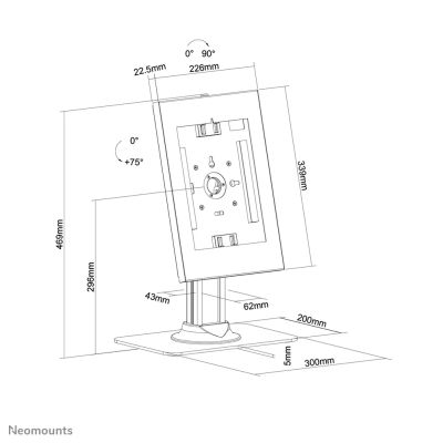 Achat NEOMOUNTS desk stand lockable tablet casing for Apple sur hello RSE - visuel 9