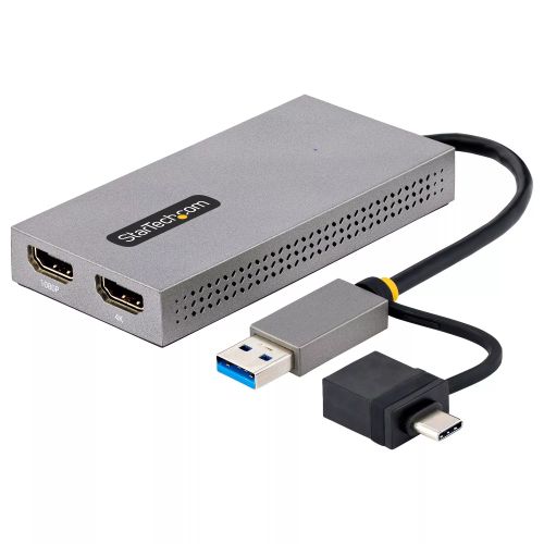 Revendeur officiel Câble HDMI StarTech.com Adaptateur USB vers Double HDMI - USB A/C