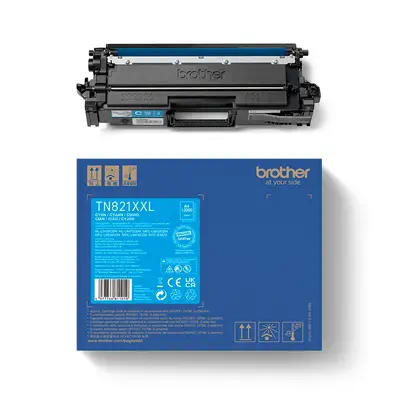 TN821XXLC Cartouche de toner originale très haute capacité Brother – Cyan - Toner - visuel 3