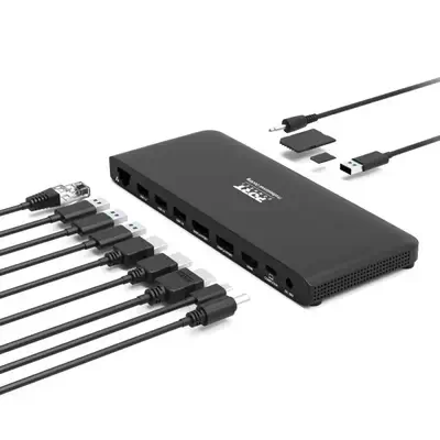 Port Designs 901910W-EU station d'accueil Avec fil USB 3.2 Gen 2 (3.1 Gen 2) Type-C Noir - Station d'accueil pour portable - visuel 2