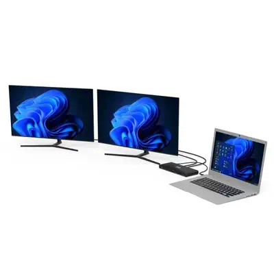 Port Designs 901910W-UK station d'accueil Avec fil USB 3.2 Gen 2 (3.1 Gen 2) Type-C Noir - Station d'accueil pour portable - visuel 10