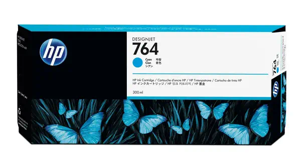 Cartouche d'encre HP 764 cyan - 300 ml - Autres consommables - visuel 2