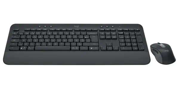 Logitech 920-011001 clavier Souris incluse Bureau Bluetooth AZERTY Belge Graphite - Pack Clavier, souris - visuel 2