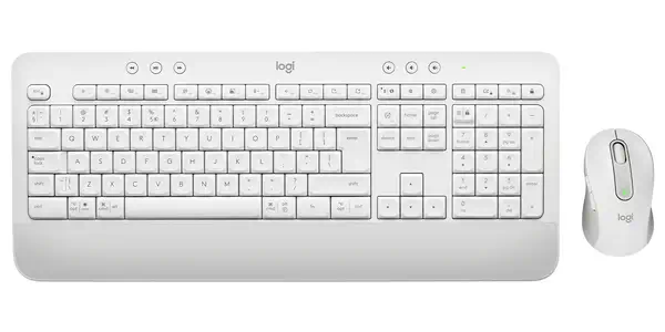 Logitech 920-011032 clavier Souris incluse Bureau Bluetooth QWERTY US International Blanc - visuel 1