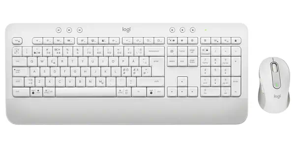 Logitech 920-011038 clavier Souris incluse Bureau Bluetooth QWERTY Nordique Blanc - visuel 1
