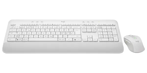 Logitech 920-011038 clavier Souris incluse Bureau Bluetooth QWERTY Nordique Blanc - visuel 2