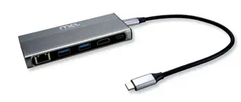 Garantie MCL MD1B99AUSB3C000 station d'accueil Avec fil USB 3.2 Gen 1 (3.1 Gen 1) Type-C Aluminium