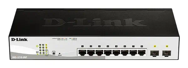 D-Link DGS-1210-08P Géré L2 Gigabit Ethernet (10/100/1000) Connexion Ethernet, supportant l'alimenta - Switchs et Hubs - visuel 1