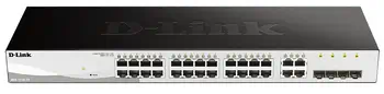 Vente Switchs et Hubs D-LINK 24-Port Layer2 Smart Managed Gigabit Switch dlink green 3.0 sur hello RSE