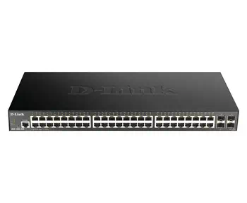 Avantages D-Link DGS-1250-52X Géré L3 Gigabit Ethernet (10/100/1000) Noir