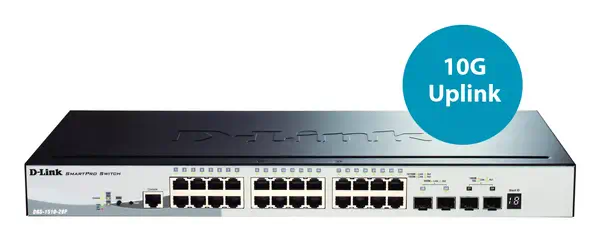 D-Link DGS-1510-28P commutateur réseau Géré L3 Gigabit Ethernet (10/100/1000) Connexion Ethernet, su - Switchs et Hubs - visuel 2