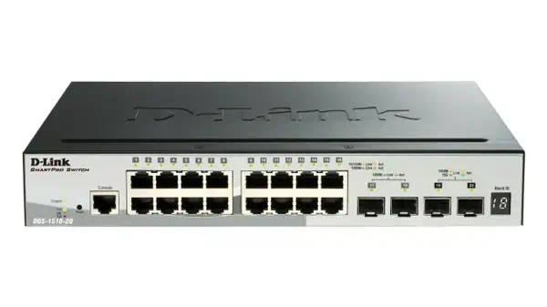 D-Link DGS-1510-52XMP Géré L3 Gigabit Ethernet (10/100/1000) Connexion D-Link - visuel 1 - hello RSE - Sécurisez votre réseau