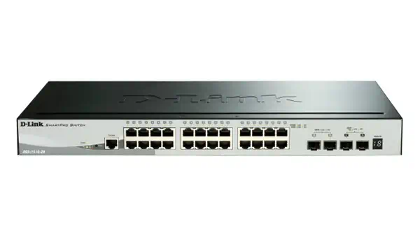D-Link DGS-1510-52XMP Géré L3 Gigabit Ethernet (10/100/1000) Connexion D-Link - visuel 1 - hello RSE - Deux ports d'empilement/liaison montante SFP+ 10 G