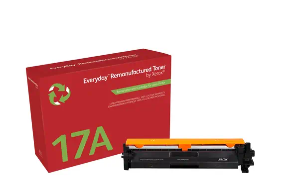 Toner remanufacturé Mono Everyday™ de Xerox compatible avec HP 17A (CF217A), Capacité standard - visuel 1