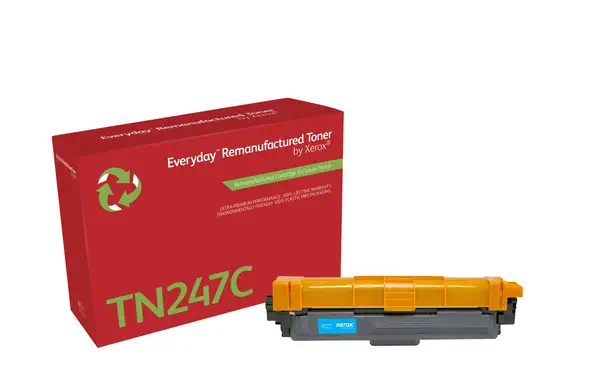 Toner remanufacturé Cyan Everyday™ de Xerox compatible avec Brother TN247C, Grande capacité - visuel 1