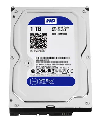 Western Digital Blue disque dur 1 To 7200 tr/min 64 Mo 3.5" Série ATA III - Disque dur Interne - visuel 1