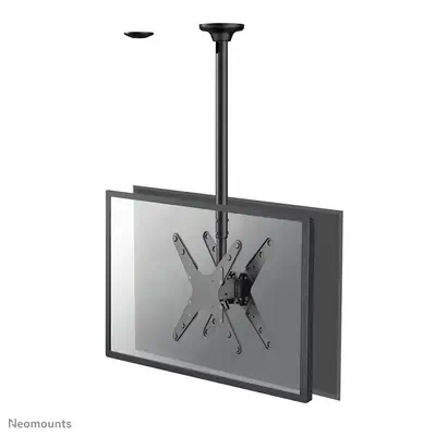 Neomounts FPMA-C340DBLACK Support de plafond pour écran de 32-75" - h106-156 cm - Support Fixe & Mobile - visuel 1