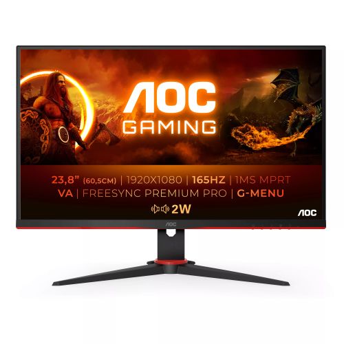 Achat AOC 24G2SAE/BK 23.8p gaming monitor with 165Hz refresh rate HDMI - 4038986199919