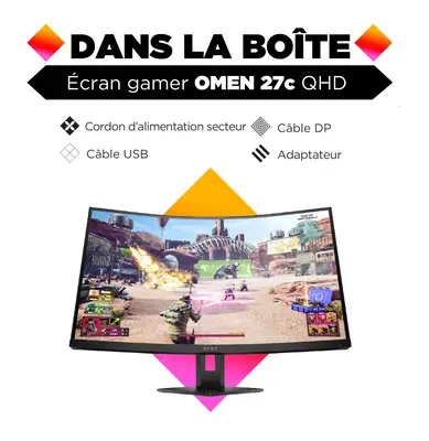 HP OMEN 27c écran plat de PC 68,6 HP - visuel 1 - hello RSE - Réticule dynamique