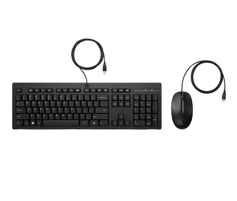 Ensemble combiné clavier et souris filaires HP 225 - Clavier - visuel 1