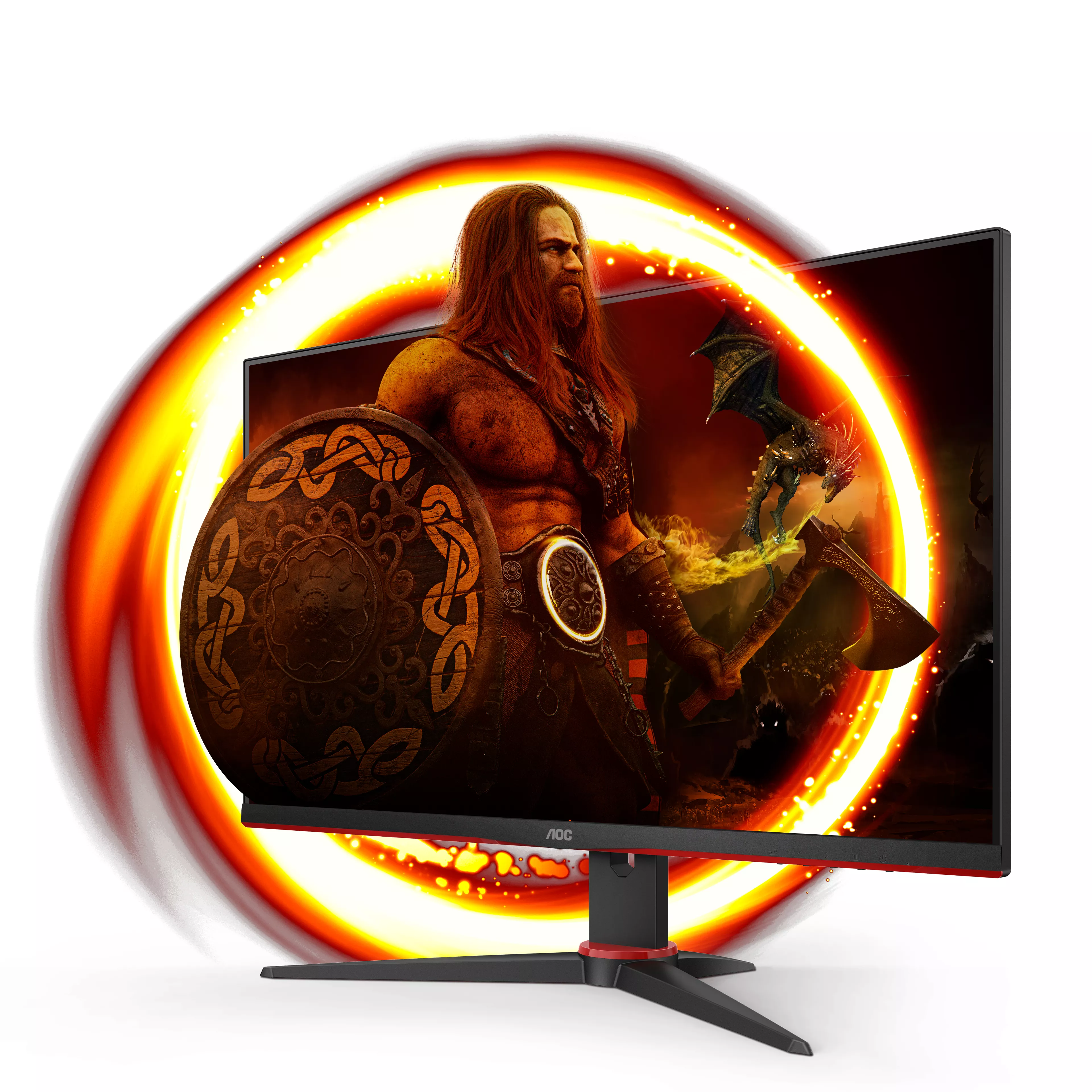 Vente AOC 24G2SPAE/BK 23.8p monitor HDMI DP VGA AOC au meilleur prix - visuel 2