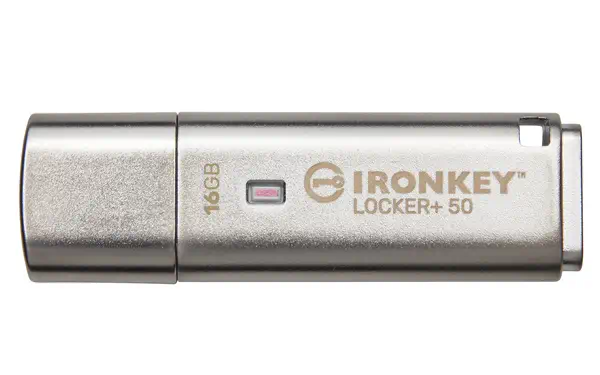 16 Go IKLP50 AES USB, w/256bit Encryption - Kingston - Adaptateur stockage - visuel 1