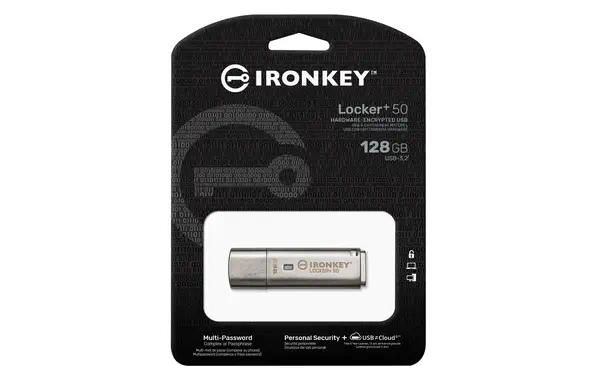 128 Go IKLP50 AES USB, w/256bit Encryption Kingston - visuel 1 - hello RSE - Fonctions de sécurité supplémentaires