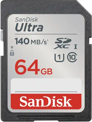 SanDisk Ultra 64 Go SDXC UHS-I Classe 10 - Sandisk - Carte Mémoire - visuel 1