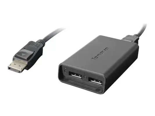 LENOVO DP to Dual-DP Adapter - Lenovo - Câble pour Affichage - visuel 2