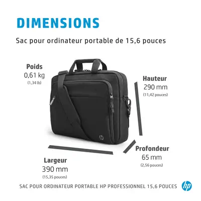 HP Professional 15.6-inch Laptop Bag - Sacoche & Housse - visuel 7