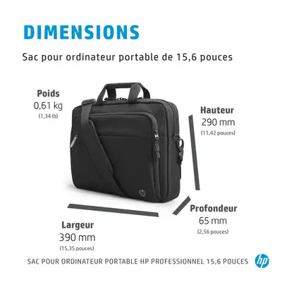 HP Professional 15.6-inch Laptop Bag - Sacoche & Housse - visuel 6
