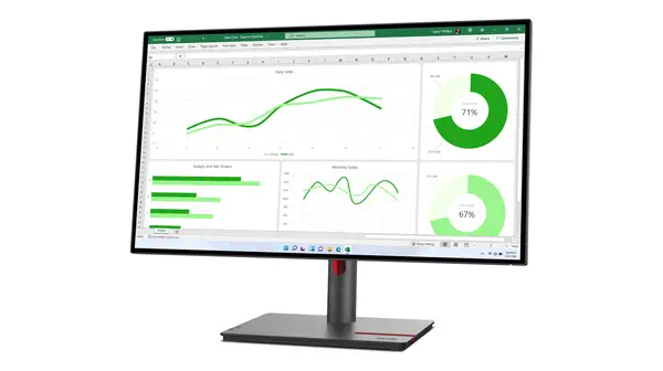 Lenovo ThinkVision P27q-30 LED display 68,6 cm (27") Lenovo - visuel 1 - hello RSE - Construit avec soin pour votre confort