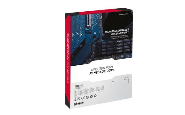 DIMM DDR5 CL32 16 Go 6 400 MT/s FURY Renegade Argent - Kingston - Mémoire - visuel 8