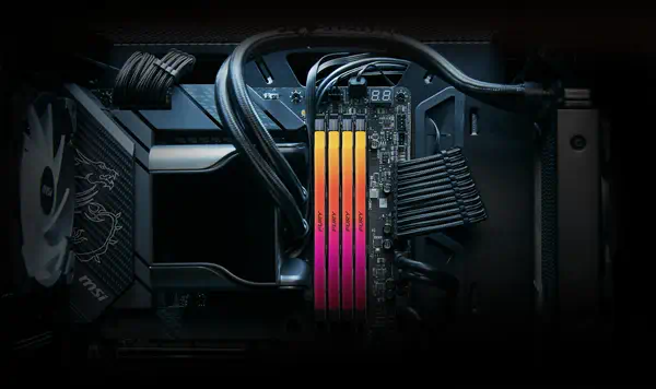 32Go 6400MT/s DDR5 CL32 DIMM (Kit de 2) FURY Renegade RGB - Kingston - Mémoire - visuel 8